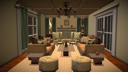 Living Room room, lamp, fireplace, cushion, sofa, windows, pillow, furniture, hallway, chandelier, hall, pillows, curtain, interior-design, chandeliers, architecture, home, interior, drawing-room