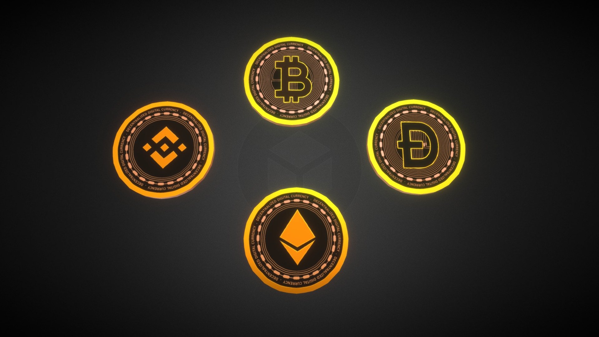 Lowpoly game ready crypto currency coins.Includes Bitcoin, Ethereum, Binance coin, Dogeecoin.
Poly count : 160
Textures : 4K - Crypto currency Coins - Buy Royalty Free 3D model by Arjun S R (@SRstudiosKerala) 3d model
