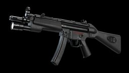 MP5a4 mp5, game-ready, game-asset, mp5a4, smg