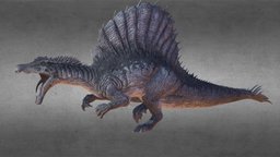 spinosaurus spinosaurus, animal, animation, dinosaur, extinctanimals