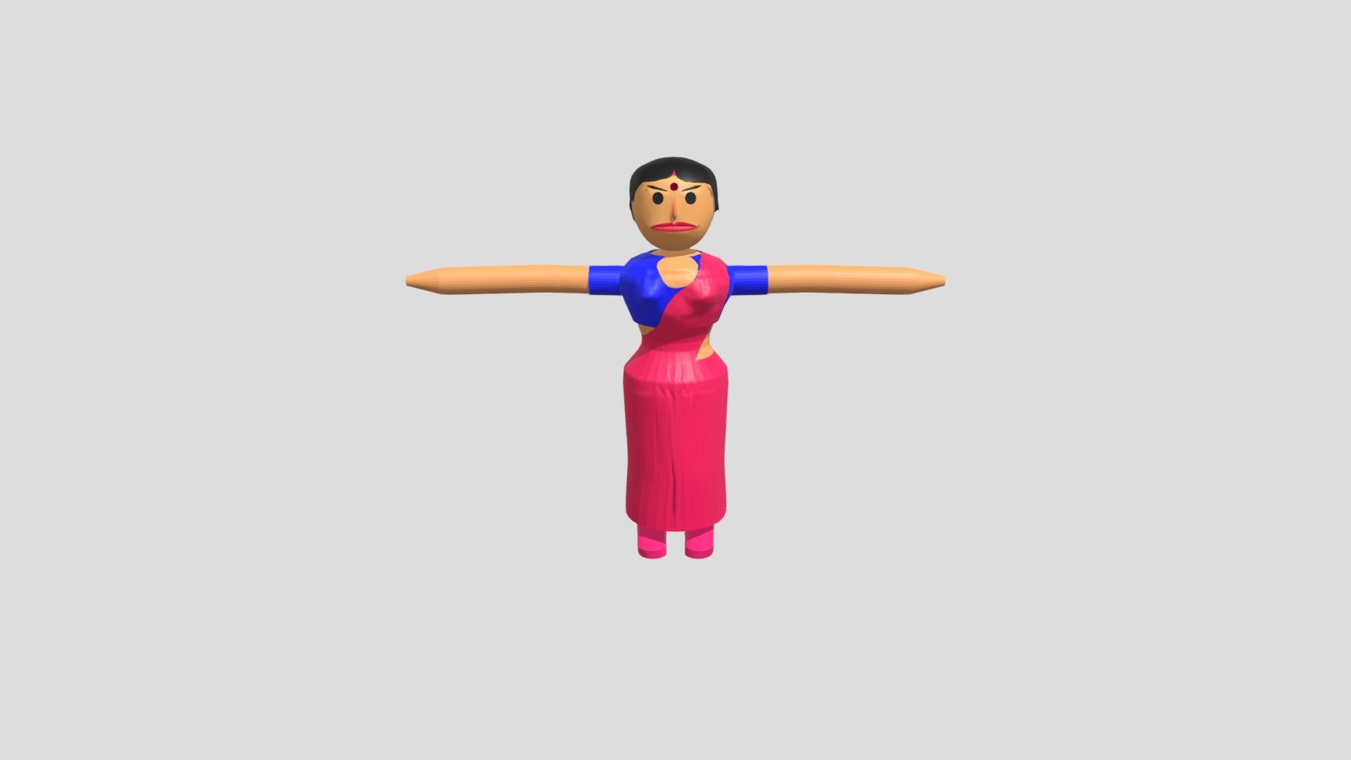 Indian women cartoon Model - DNC Indian women cartoon Model - Download Free 3D model by dnchaudhary 3d model
