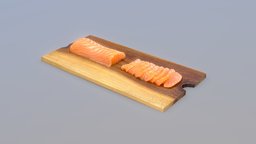 Sushi Grade Salmon raw, fish, wooden, japan, plate, restaurant, at, chef, norway, 4k, salmon, eat, grade, sashimi, sushi, making, slice, cedrus, 3d, home