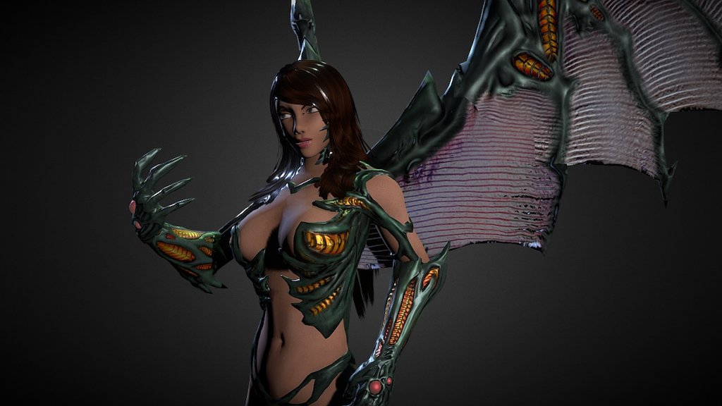 Sara Pezzini as the Witchblade from Top Cow comic series 3d model