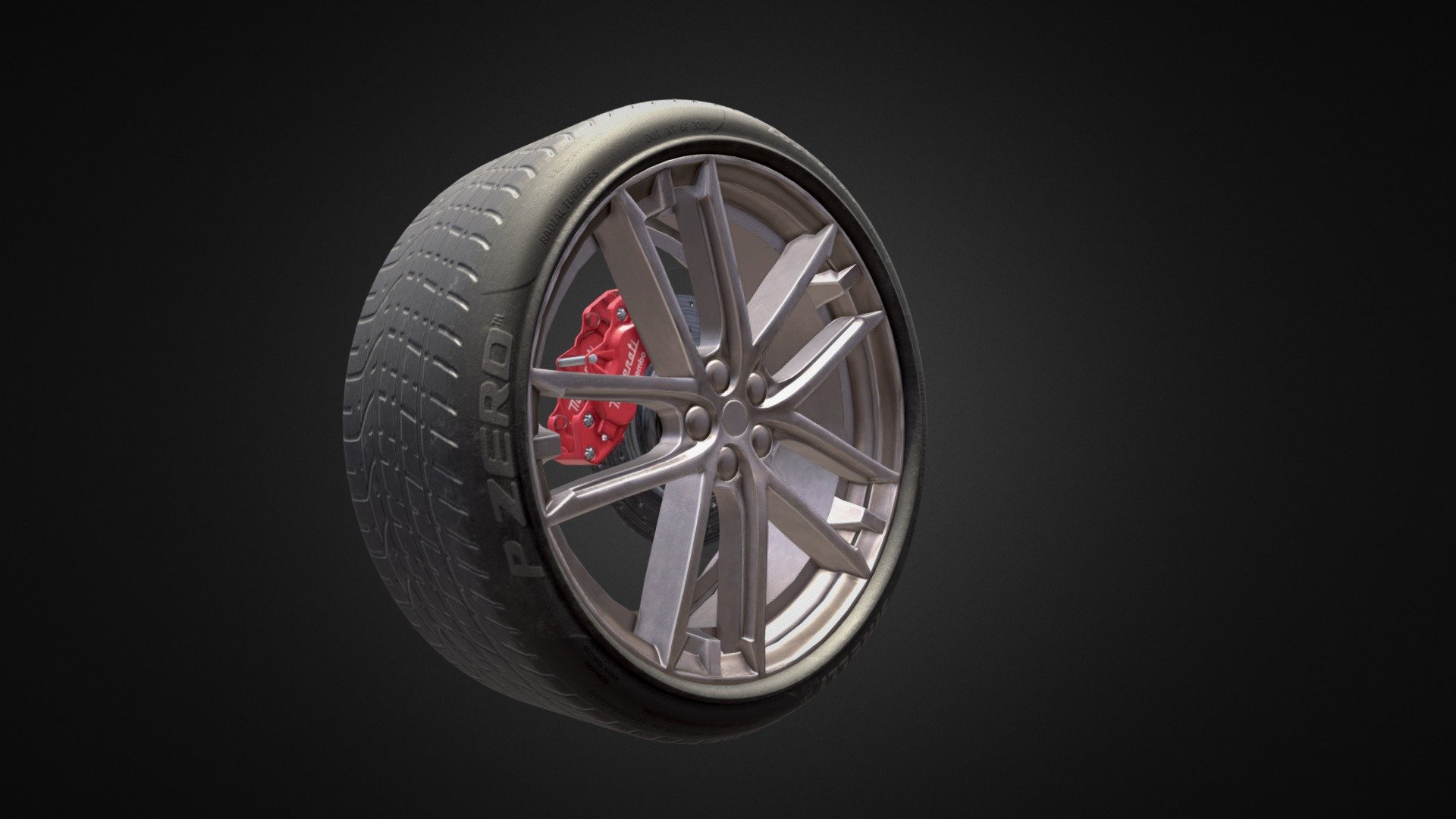 Awesome Maserati Granturismo tyres are highly re-usable for your projects like pro-CG cg cars rendering, games, etc. This will add a lot of realism to your scene.

Features




Modeled in 3ds max

100% PBR textures. Texture is done by a substance painter.

4k Textures.

Single texture set.

Renderings done in iray.

Low poly and High poly exported separate for other 3d software. If you need the high poly contact with me.

Polycounts 10914 | Vertices 11390 | Tries 21624

100% game ready.

UV unwrap in Rizom UV.

Files formats: 3ds Max, Blend , Fbx , Obj, Glb.
 - car tyre game ready p zero - Download Free 3D model by Iftekhar.Tushar 3d model