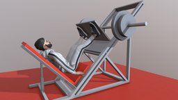 Gym Leg Press (animated)
