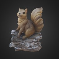 Squirrel on a Log 