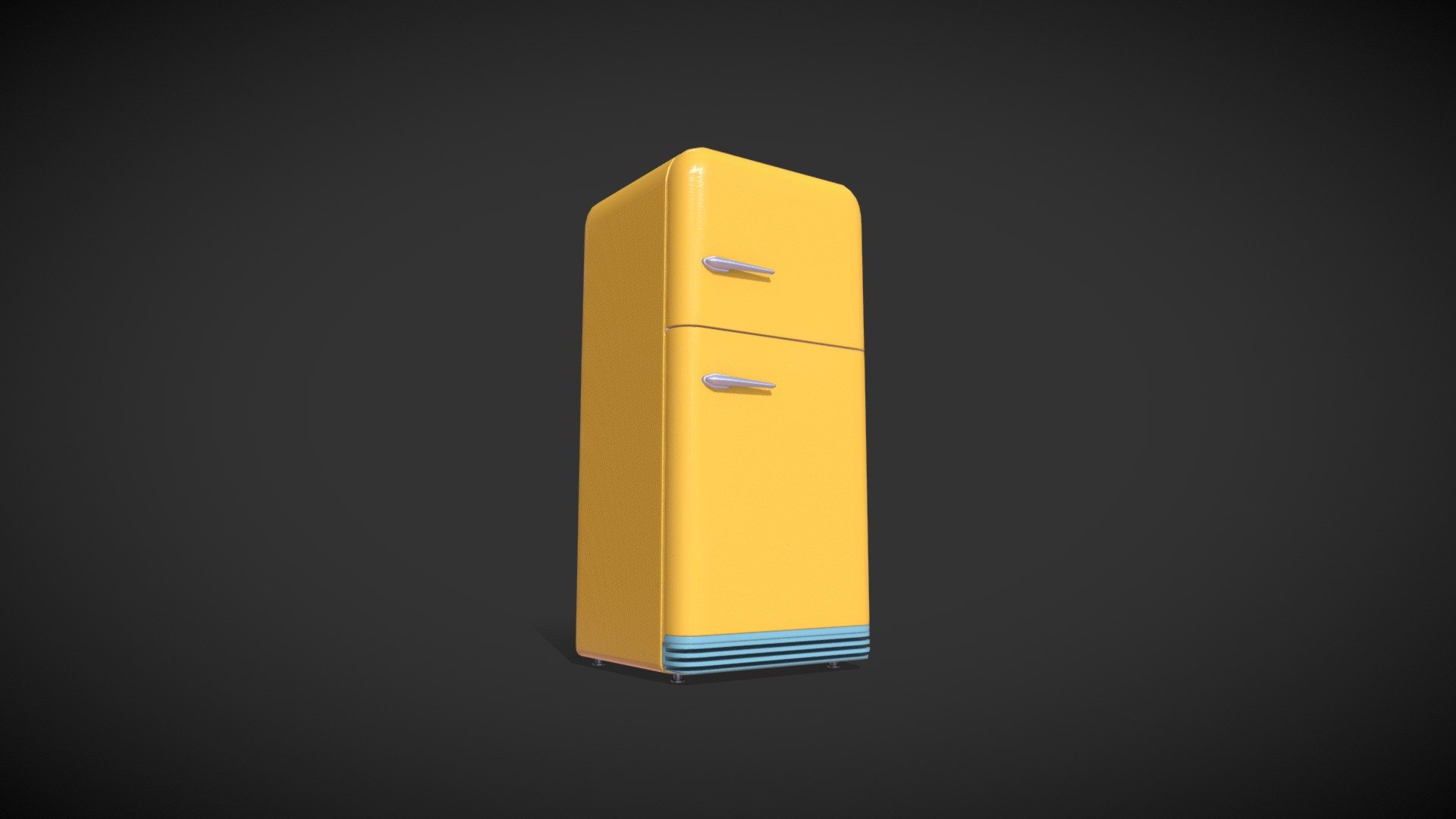 Extra files include:

ma

fridge.ma &gt; source file, mesh with simply constrained rig and full PBR texture

fridge_animated.ma &gt; source file, mesh with a simply constrained rig, revisable animation, and full PBR texture

fbx

fridge.fbx &gt; mesh with full PBR texture embed

fridge_animated.fbx &gt; mesh with full PBR texture embed and baked animation

obj

fridge.obj &gt; mesh with tiled UV

texture in different channels including:
Ao, BaseColor, Metallic, Normal, Opacity and Roughness channel - Animated Fridge - Buy Royalty Free 3D model by Gavin Ma (@gavinma718) 3d model