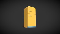 Animated Fridge household, ice, furniture, fresh, refrigerator, fridge, trend, colorful, character, cartoon, cool, home, animation, monster, electric, electric_device