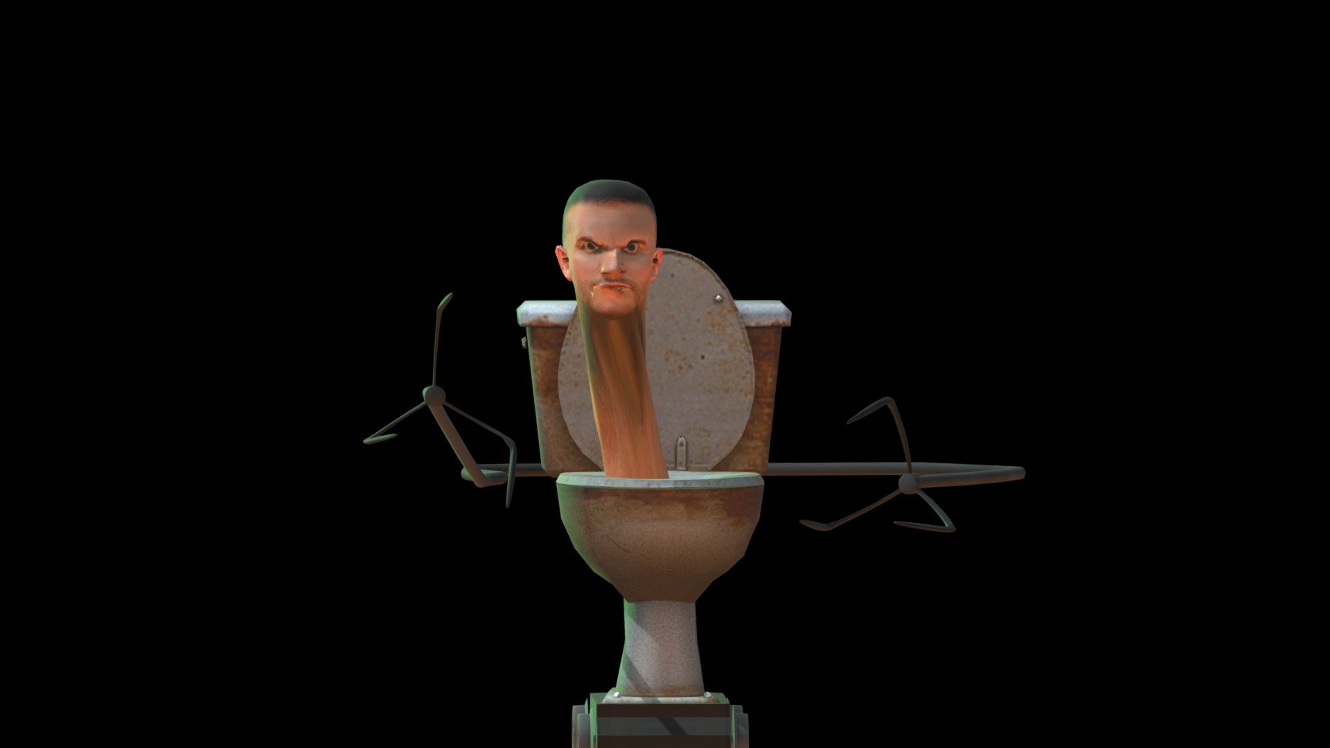Skibidi toilet claw - Download Free 3D model by pamm (@daeboommmm) 3d model