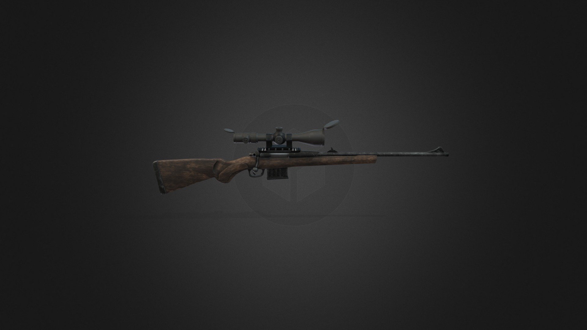 Sniper that i did for fun - Sniper Riffle - Download Free 3D model by loiseau21 3d model