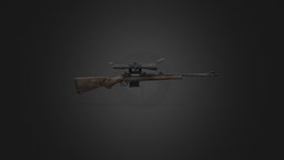 Sniper Riffle sniperscope, sniper-rifle, sniper-scope, gun