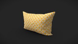 Yellow Pillow cushion, pillow, furniture, interiordesign, furniture3d, furnituredesign, decoration