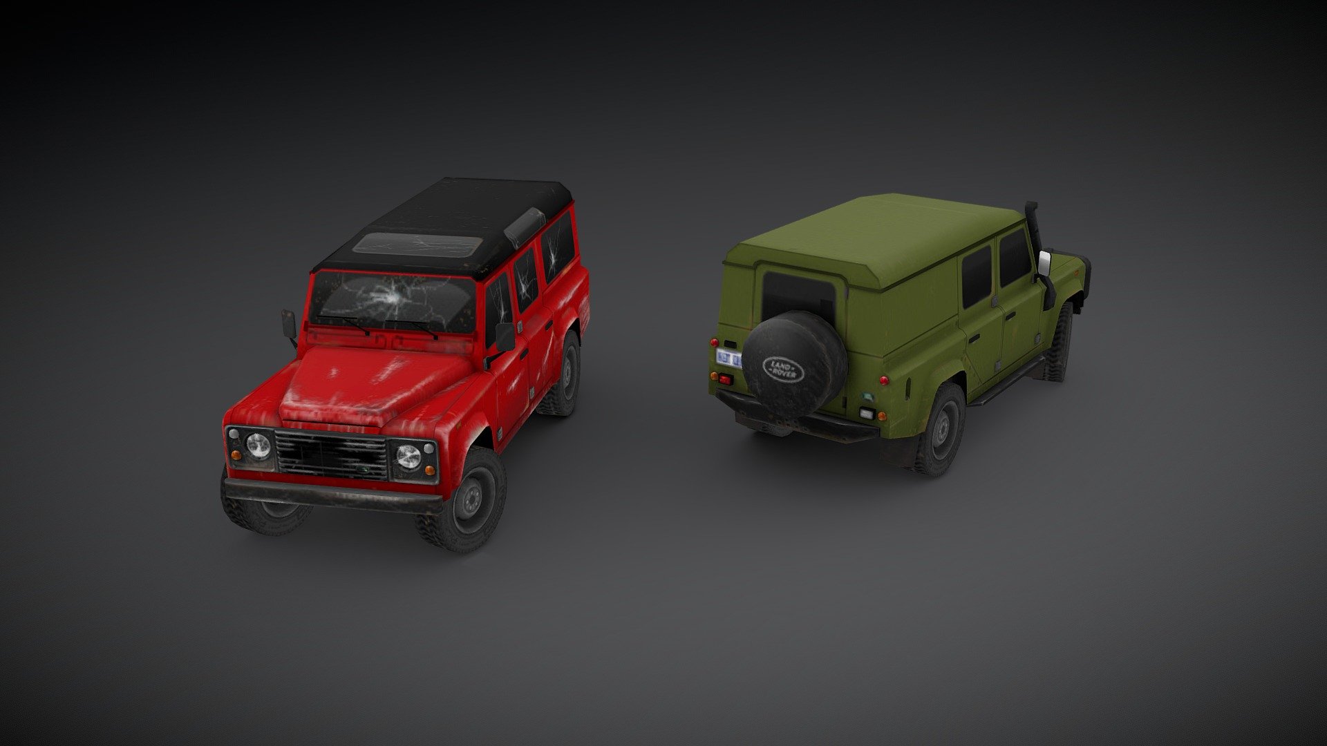 A showcase of a 1989 Land Rover Defender I’ve made for project ZOMBOID, med poly but with a high detail texture, optimized for game engine. This version is not a 100% true to the original since there are some compromises I’ve had to make to present it here.

You can find the actual version in project ZOMBOID STEAM Workshop 3d model