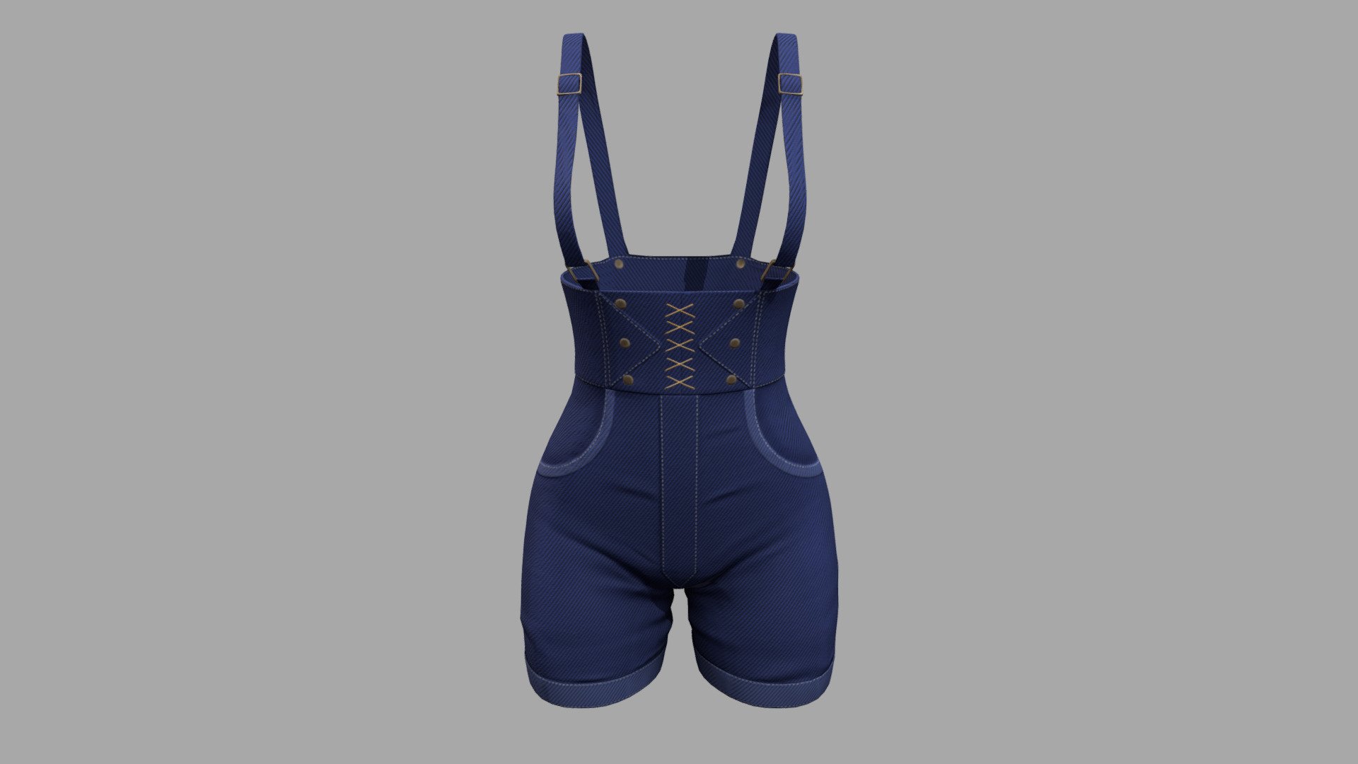 Female Denim Shorts Overalls

Can be fitted to any character

Clean topology

No overlapping smart optimized unwrapped UVs

High-quality realistic textures

FBX, OBJ, gITF, USDZ (request other formats)

PBR or Classic

Type     user:3dia &ldquo;search term