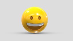 Apple Grinning Face face, set, apple, messenger, smart, pack, collection, icon, vr, ar, smartphone, android, ios, samsung, phone, print, logo, cellphone, facebook, emoticon, emotion, emoji, chatting, animoji, asset, game, 3d, low, poly, mobile, funny, emojis, memoji