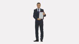 Man In blue suit diploma 0557 suit, style, people, fashion, clothes, miniatures, realistic, success, character, 3dprint, model, man, blue