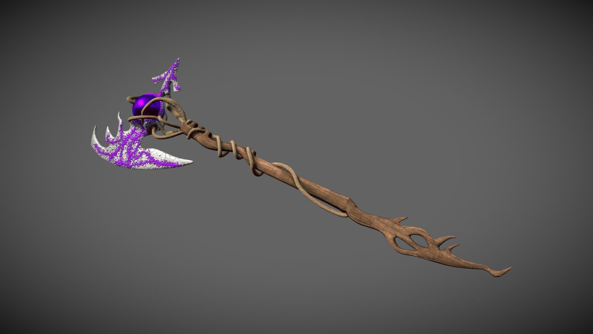 ax of the magic king. If you decide to attack him, then maybe you just underestimate him) - Magic Axe - Download Free 3D model by Ker1full 3d model