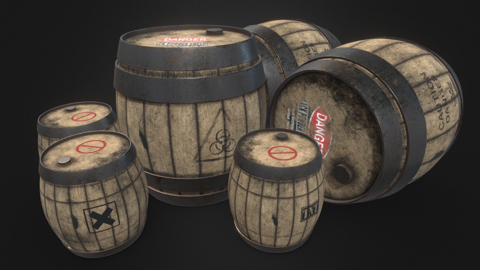 Hi guys,
These Barrels 5Types Lowpoly - Game Ready,Vfx asset.
Photorealistic - 4k textures.
Quads- .Obj(compatable with any software)
Download,Like and comment.

Check my page for more models- https://sketchfab.com/leaguestudio

Hire me - gunasekharpaidi@gmail.com

Thank u
Stay Safe 3d model