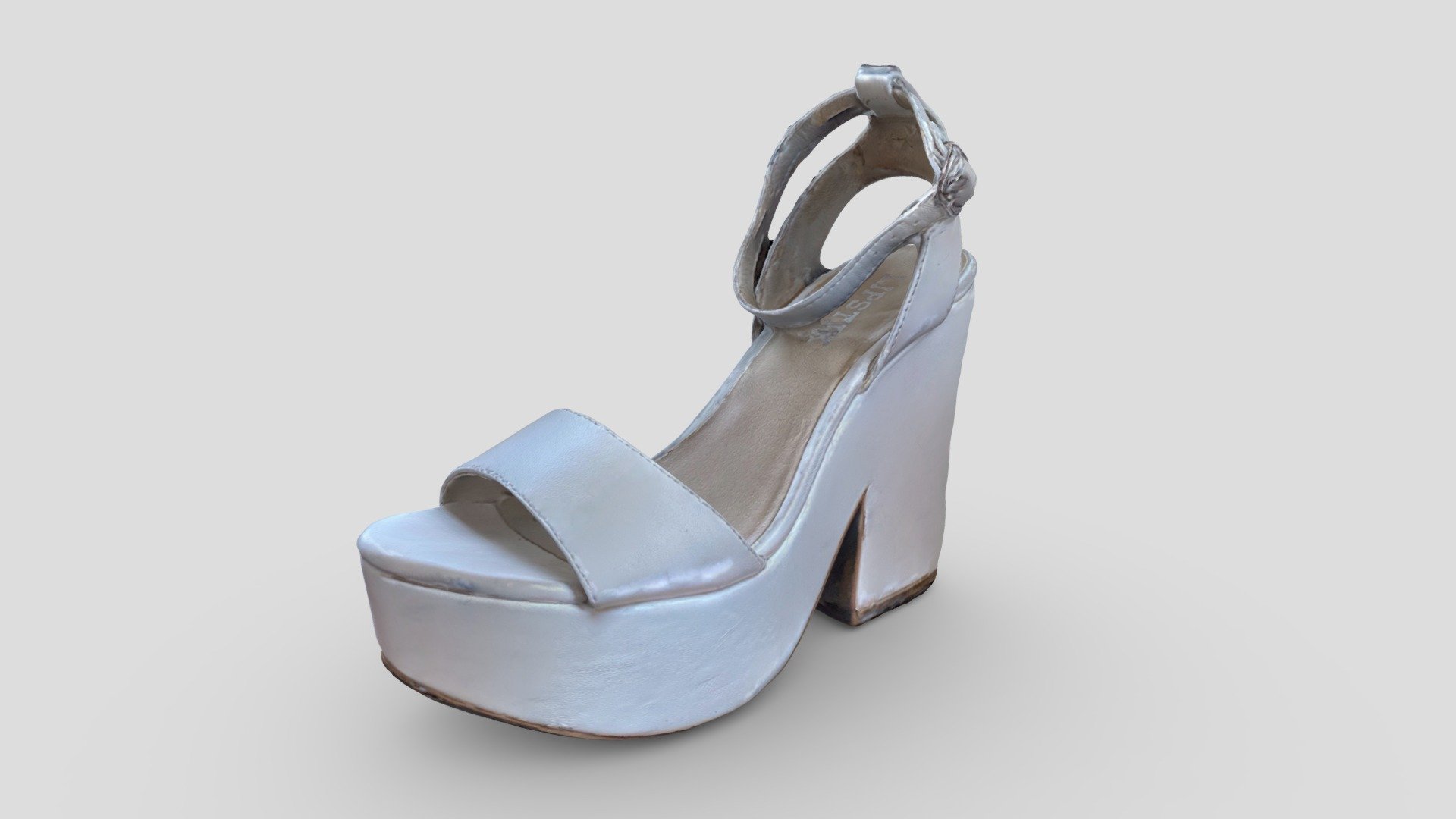 3D scan of white platform sandals - Lipstik brand.

Created with Polycam - Platform Sandals - Lipstik 3D scan - Download Free 3D model by jkyfk 3d model