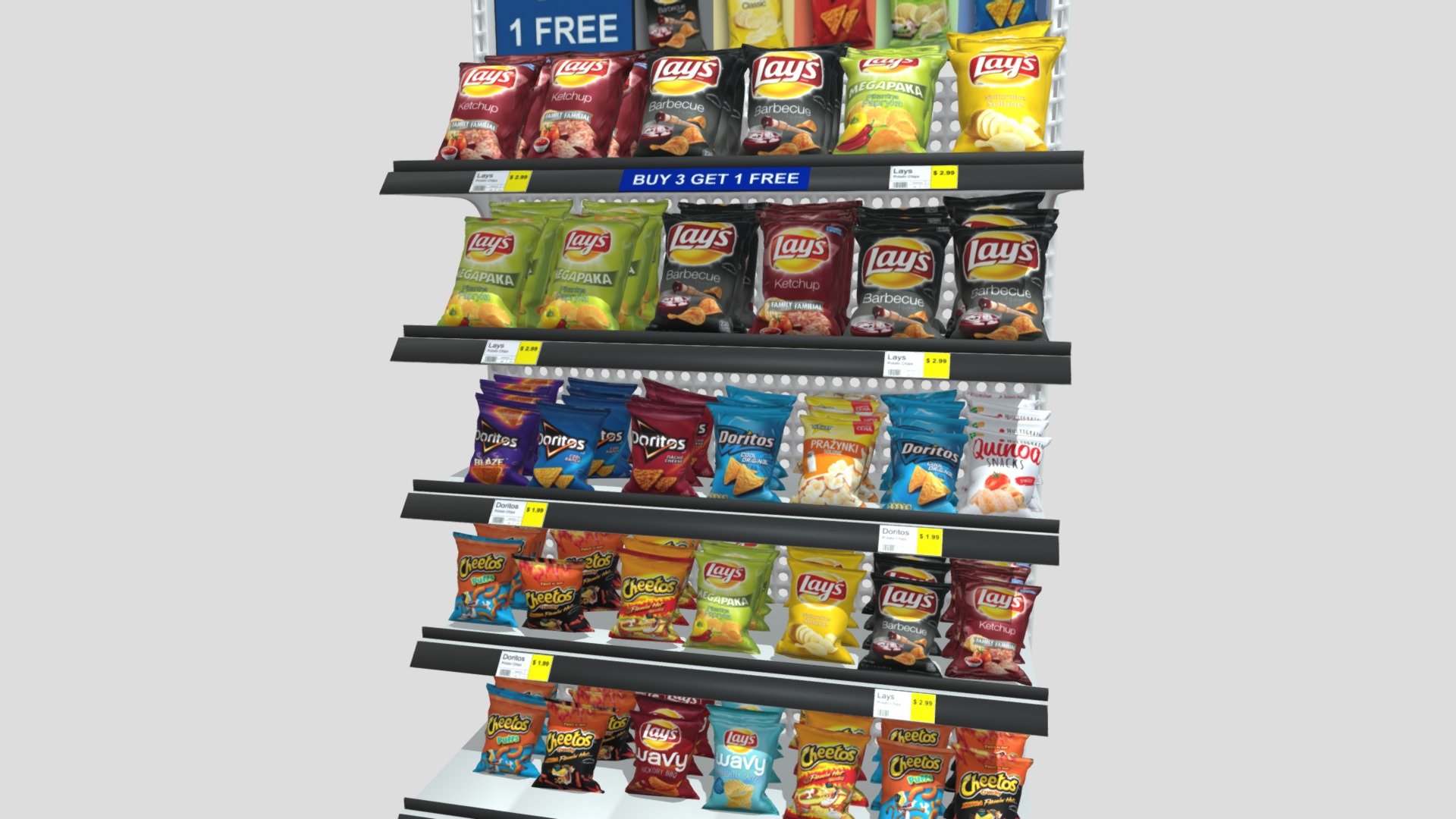 Chips stand - Chips Stand New Top Offer - Download Free 3D model by R A (@ritesh3) 3d model