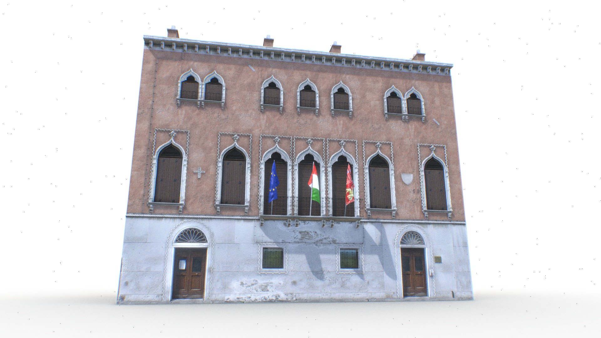 Venice Old Building 3d Model - Old Italian Building 2 - Buy Royalty Free 3D model by Omni Studio 3D (@omny3d) 3d model