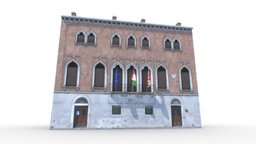Old Italian Building 2 realtime, venice, italy, realistic, old, low-poly, game, 3d, lowpoly, house, building, gameready, ltalian