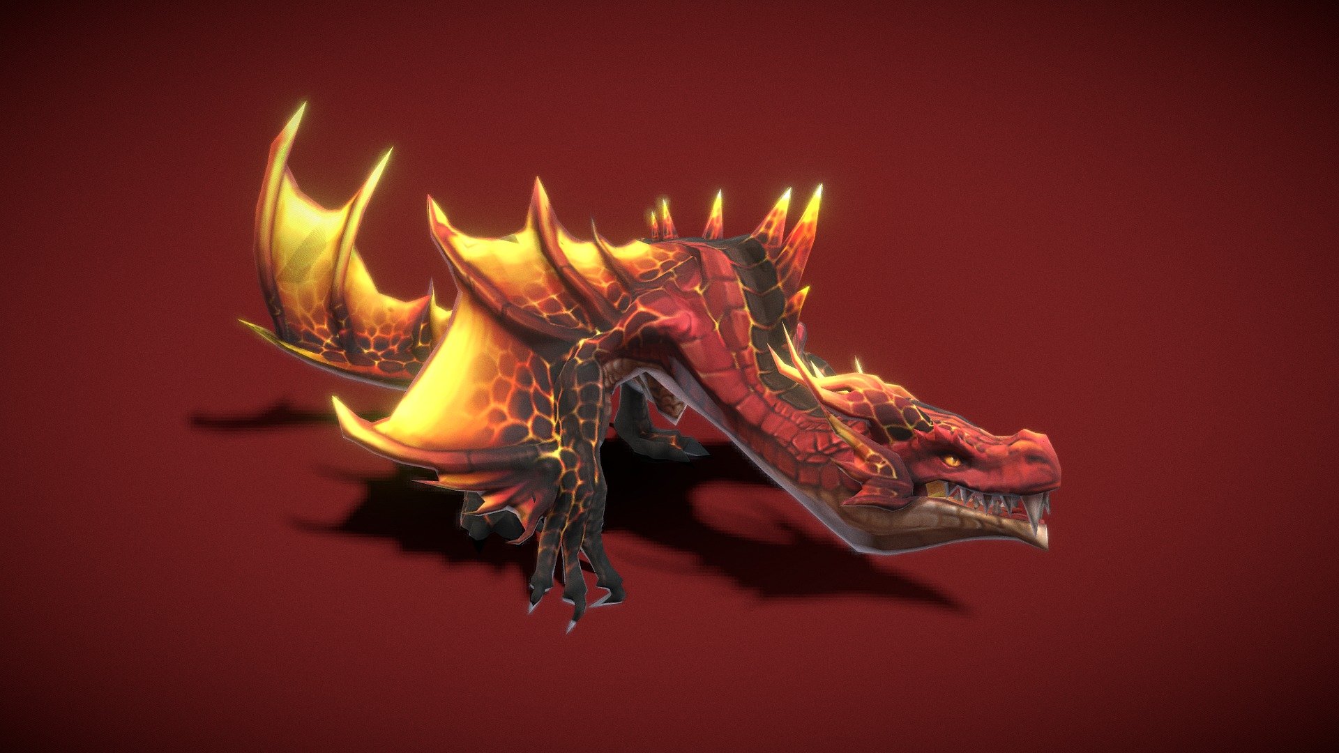 Verts: 4282
Tris: 5730
Texture: 512X512 X 1

Animation List :
Animation type_Generic (Not Humanoid)
idle, walk, attack, active, passive, dead - Fantasy Chess RPG Character - Smaug - 3D model by momomo (@F-unit) 3d model