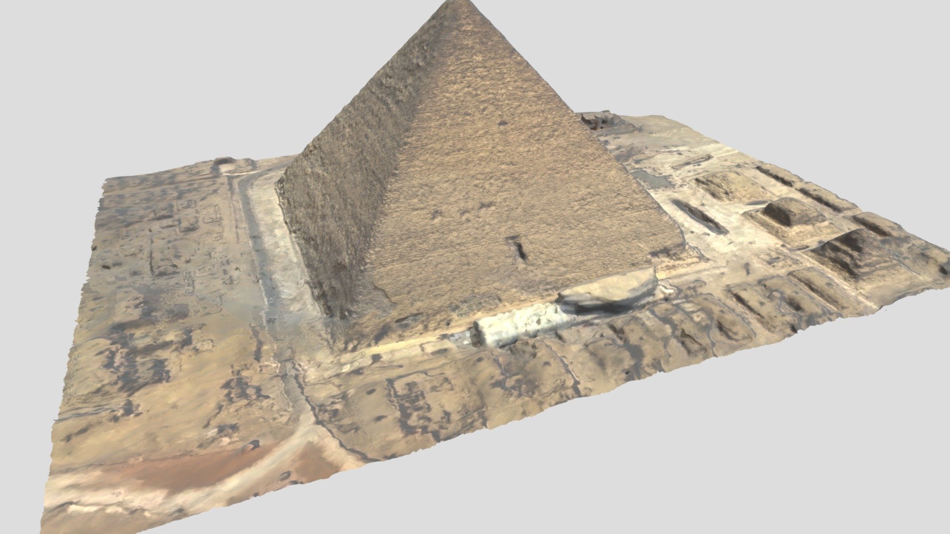 The Great Pyramid of Giza from youtube videos photogrammetry 3d model