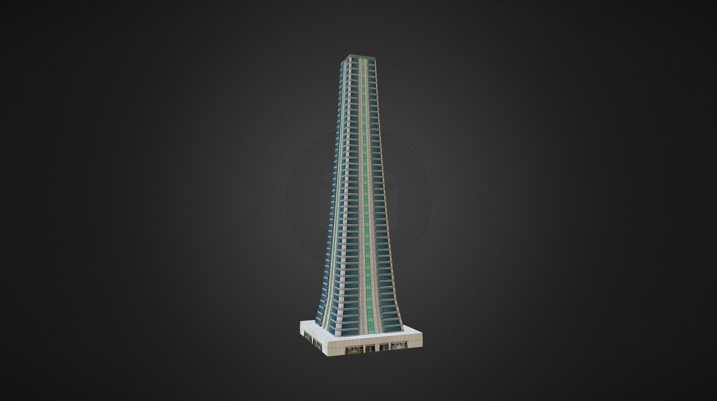 Skyscraper 5 - 3D model by daveVertex 3d model