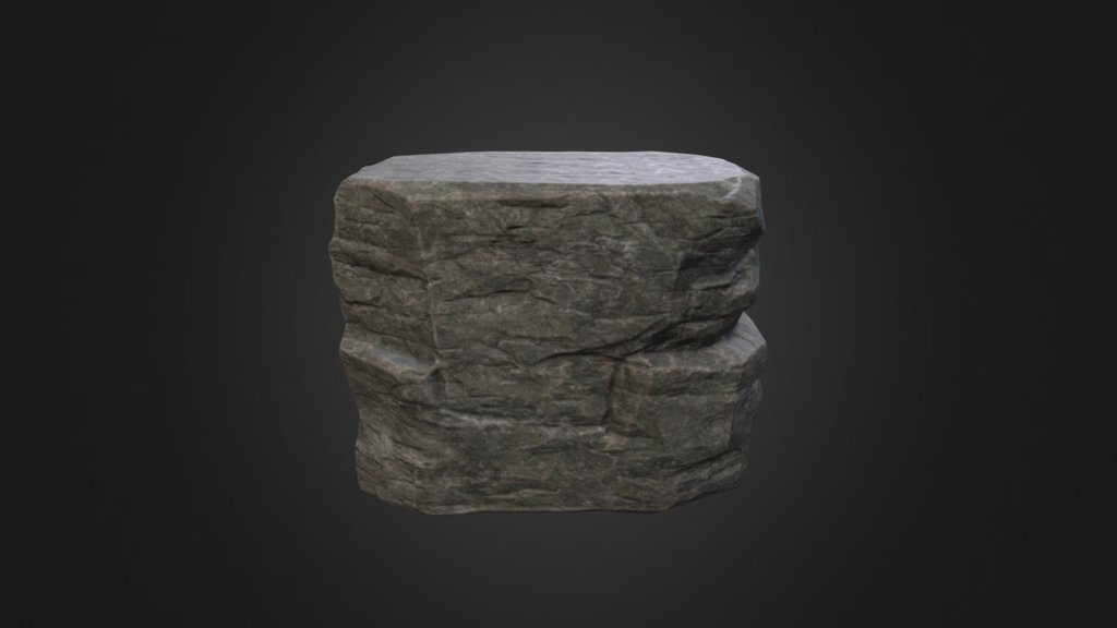 Rock Cliff B - 3D model by demesnegame 3d model