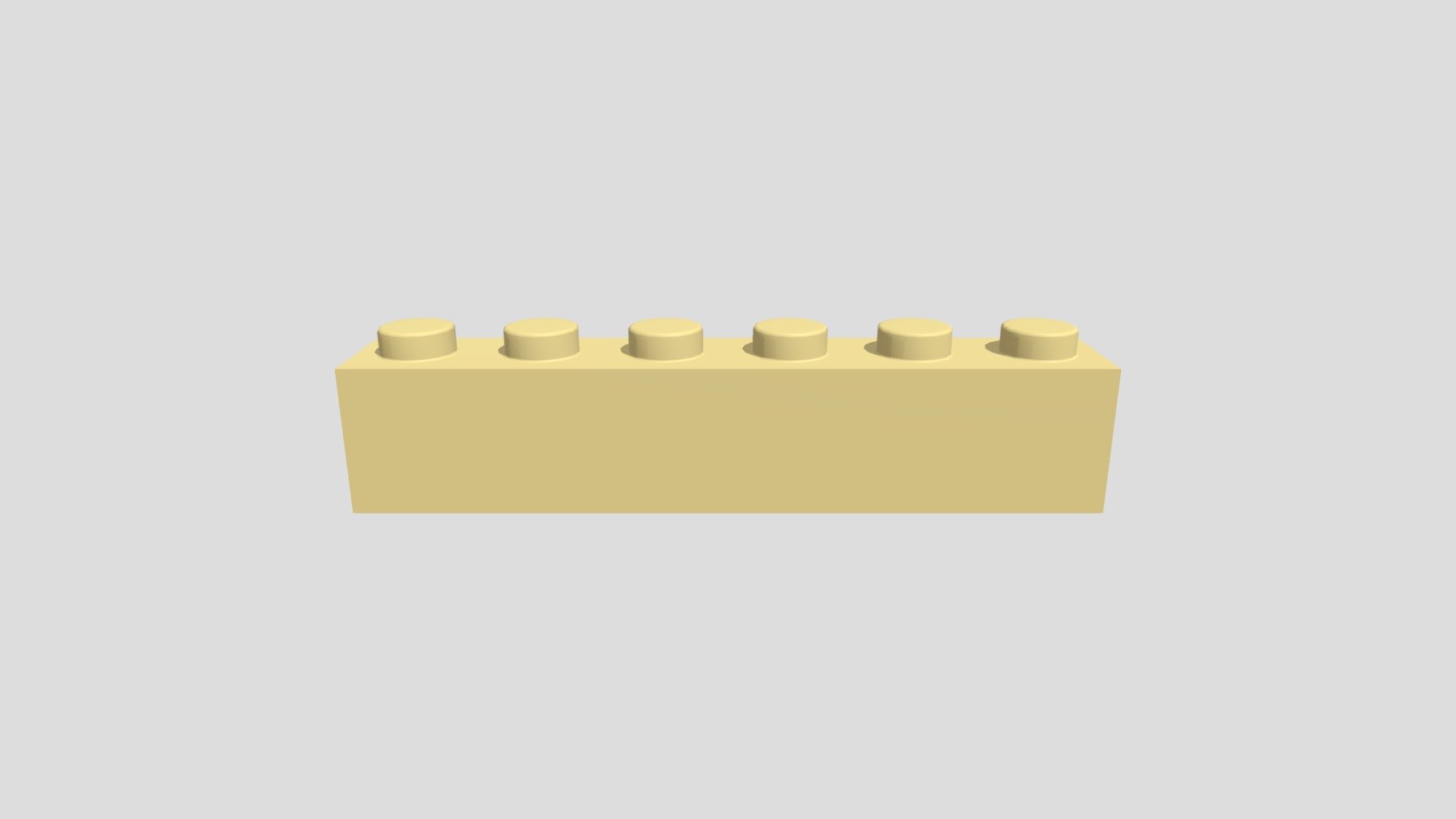 Lego brick, (1x6) with color. Lego brick cereal number (3009) Comment on what colors I should do next! - Lego brick - Download Free 3D model by Warfare (@167487) 3d model