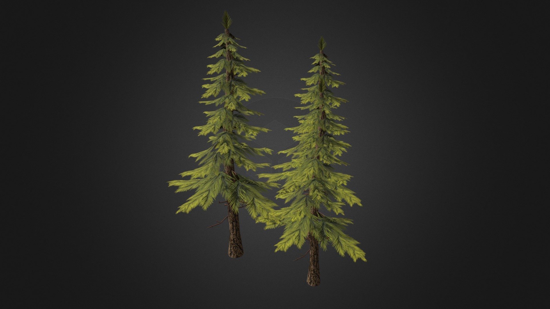 Set of Pines for an enviroment - Set of Pines - 3D model by mrpavon3d 3d model