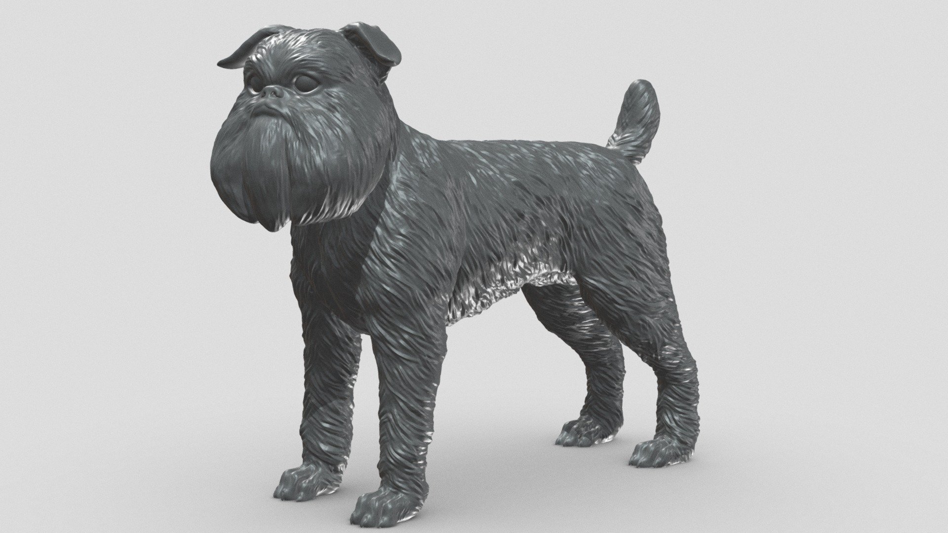 Preview shows decimated version. Extra files included .STL format.

STL file checked by Netfabb

Model height 100 mm, but you can change the size you like

It is suitable for decorating your room or desk, and of course you can give it to your loved ones

I hope you like it and thanks for the support! - Brussels Griffon V1 3D print model - Buy Royalty Free 3D model by Peternak 3D (@peternak3d) 3d model