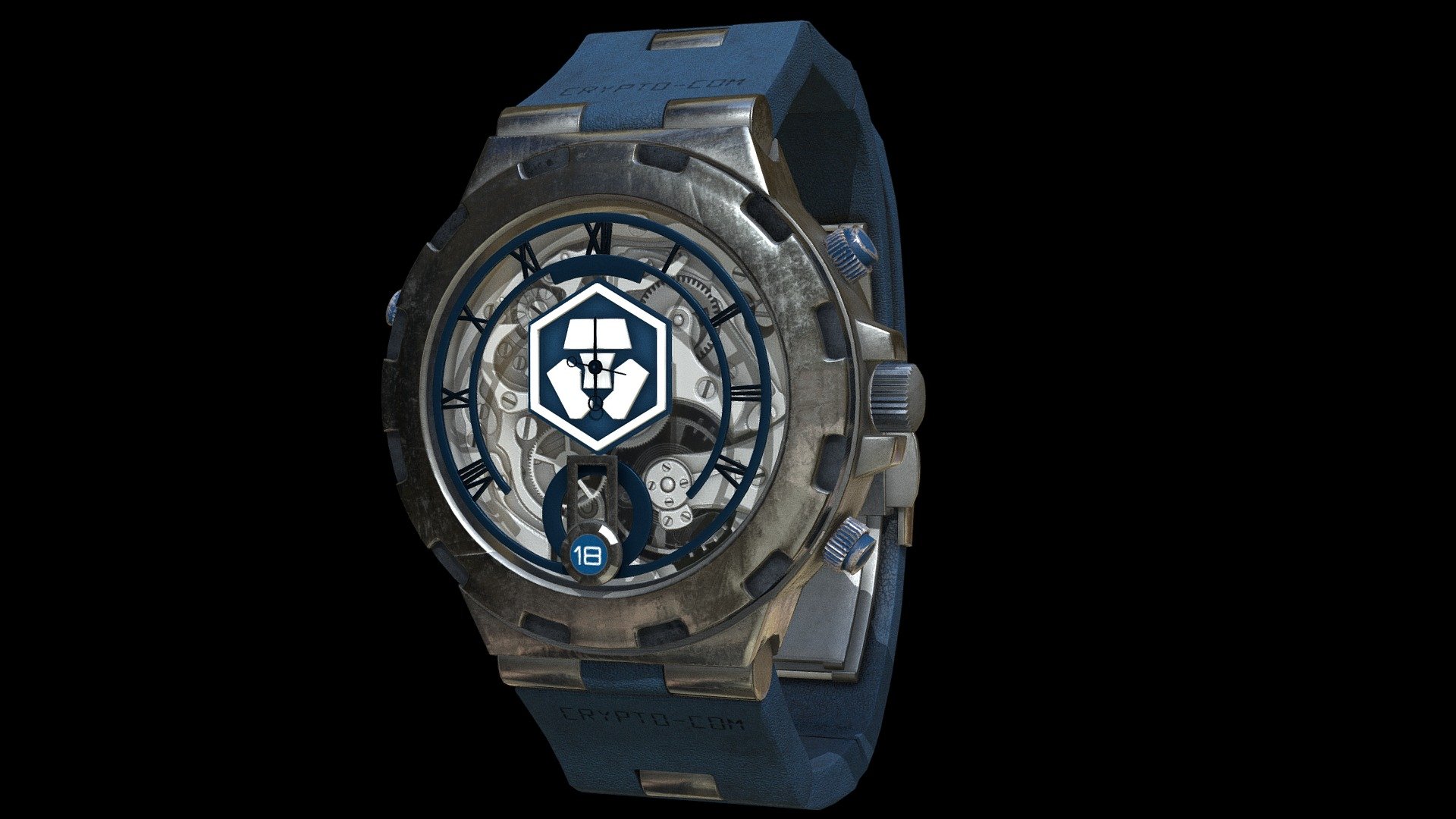 Awesome stainless steel Cronos Coin Watch.

Currently available for download in FBX format.

3D model developed by AR-Watches 3d model