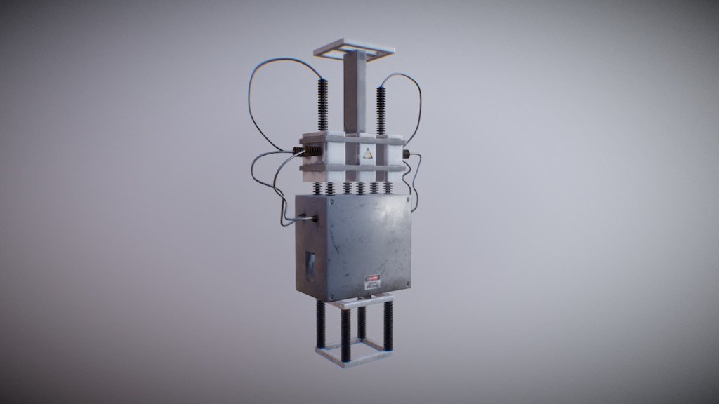 Capacitor banks for electricity, prop for upcoming cyberpunk project - Capacitor Banks - 3D model by Methexis Studios (@methexistudios) 3d model