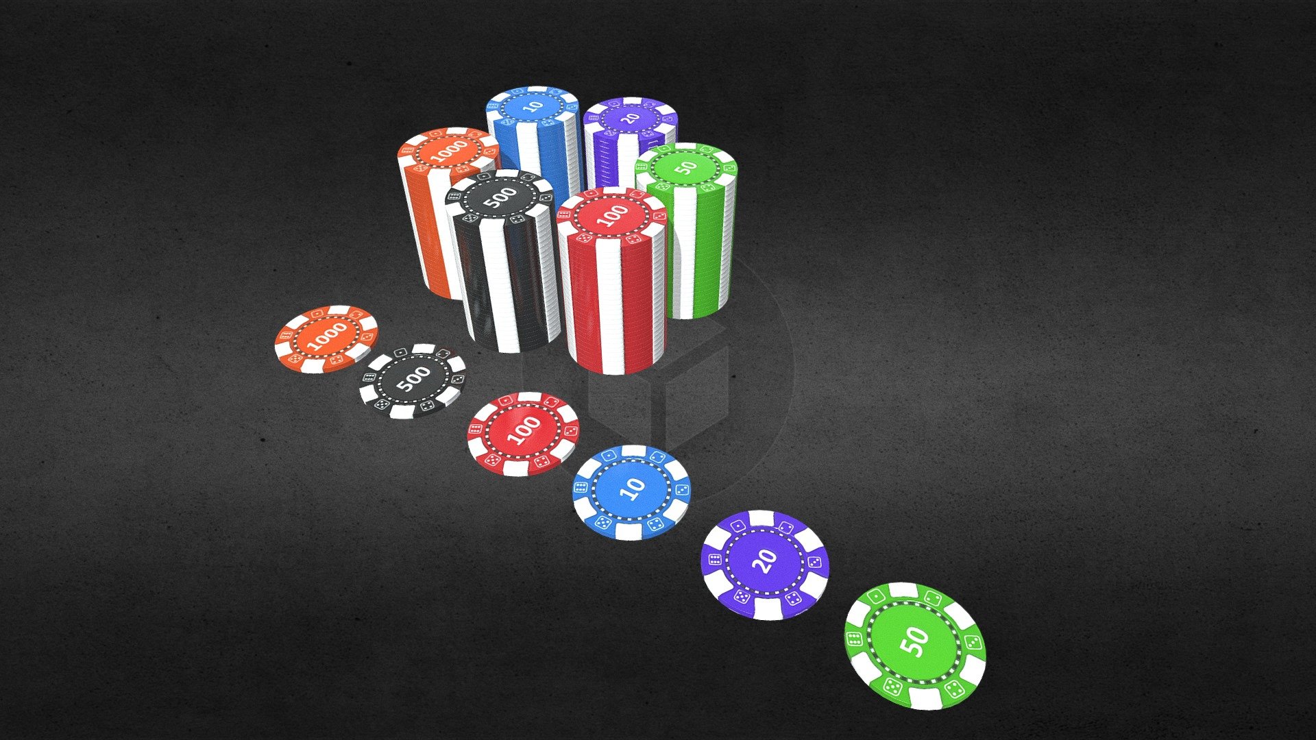 Poker Chips model  Casino chips

Triangles: 530.7k
Vertices: 265.7k - Casino Chips - 3D model by Ravi Jangid (@ravijangid.rv) 3d model