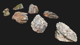 Forest Stone Group 1 moss, storescanchallenge, photoscan, photogrammetry, stone, rock, gameready