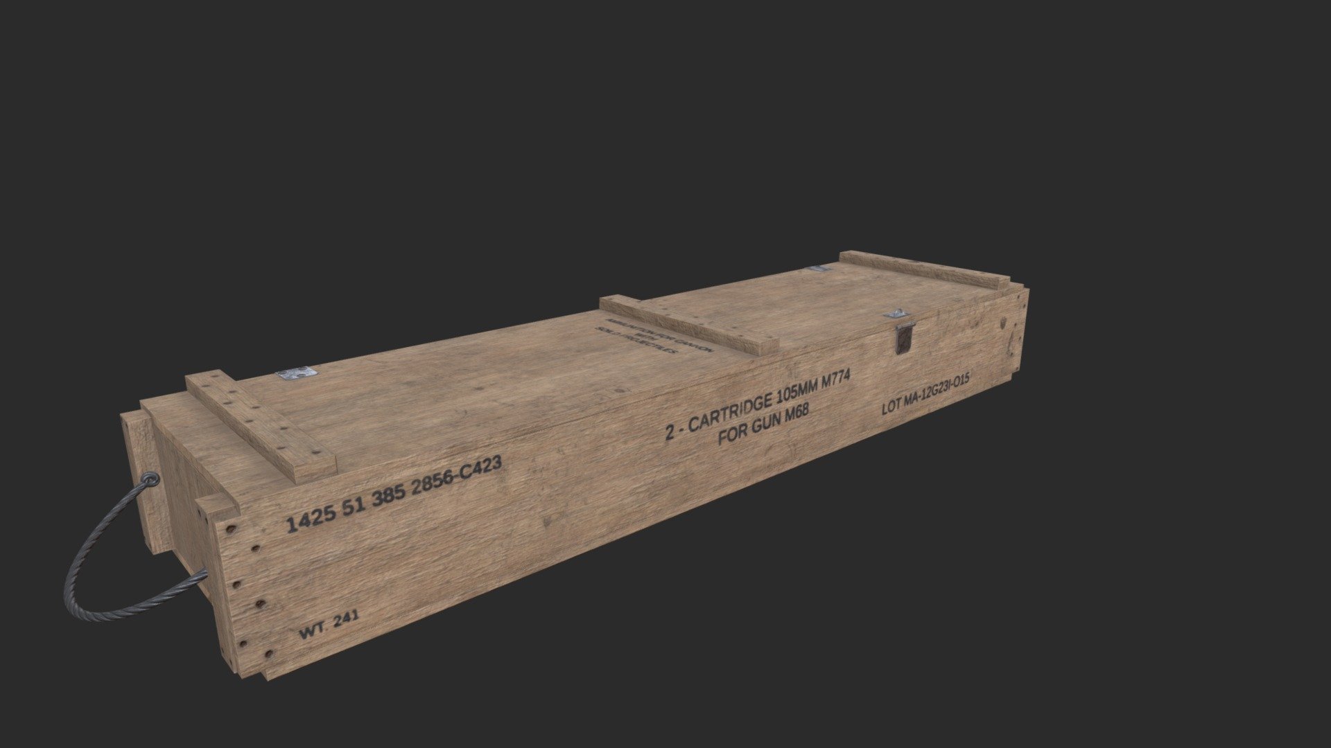 Wooden storage Crate - Wooden weapon Crate - Buy Royalty Free 3D model by Replexx 3d model