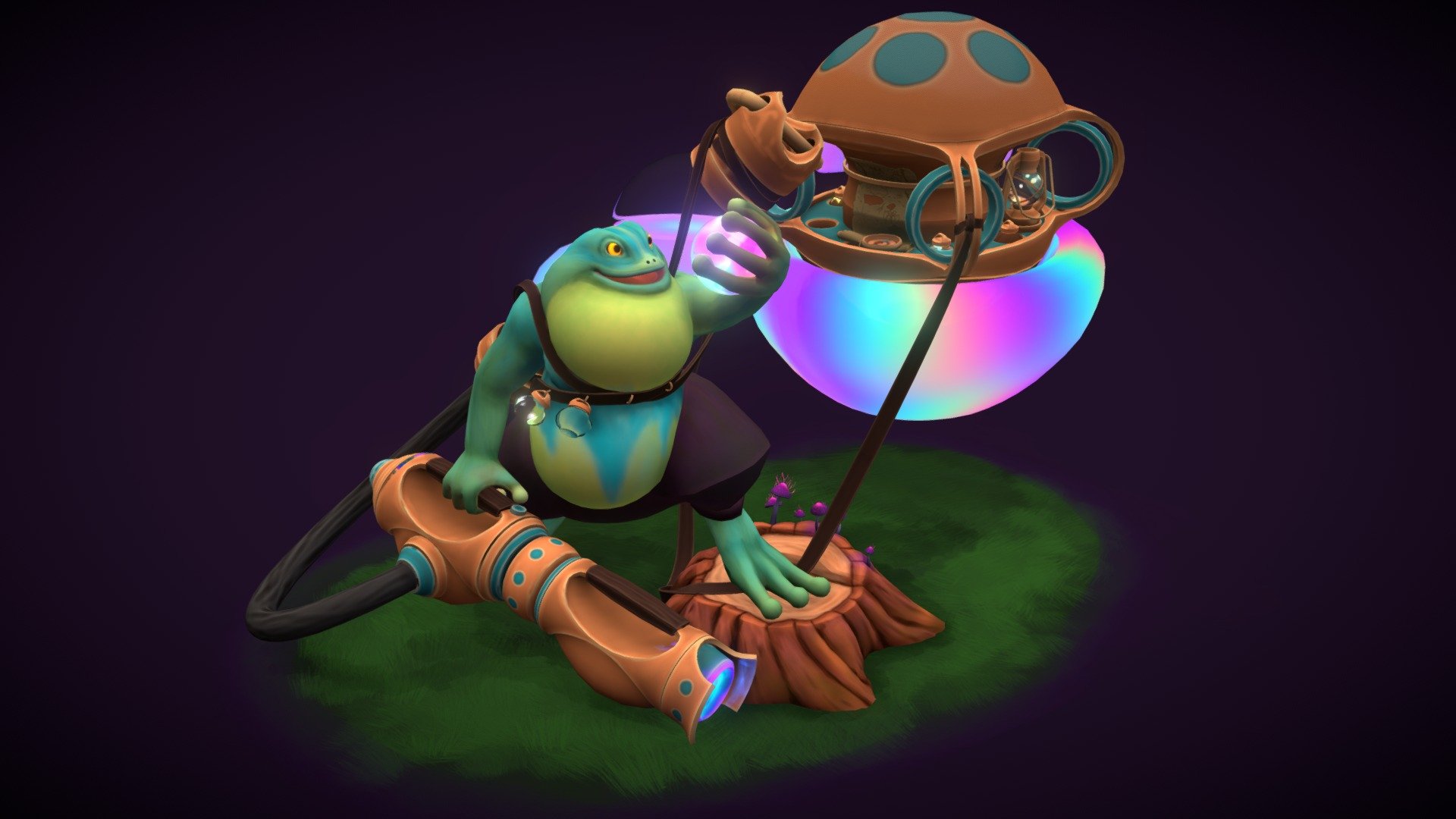 This is my entry for the #AdventureKitChallenge.

Modelled in Blender and textured in Substance Painter.

 - Firefly Hunter - 3D model by Ablamuchas 3d model