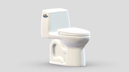 Eco Ultramax One-Piece Toilet room, modern, bathroom, bath, cast, shower, nexus, classic, toilet, tub, vr, ar, toto, rest, iron, freestanding, restroom, clayton, toilets, soaker, 3d, design, air, concept, interior, washlet, amies