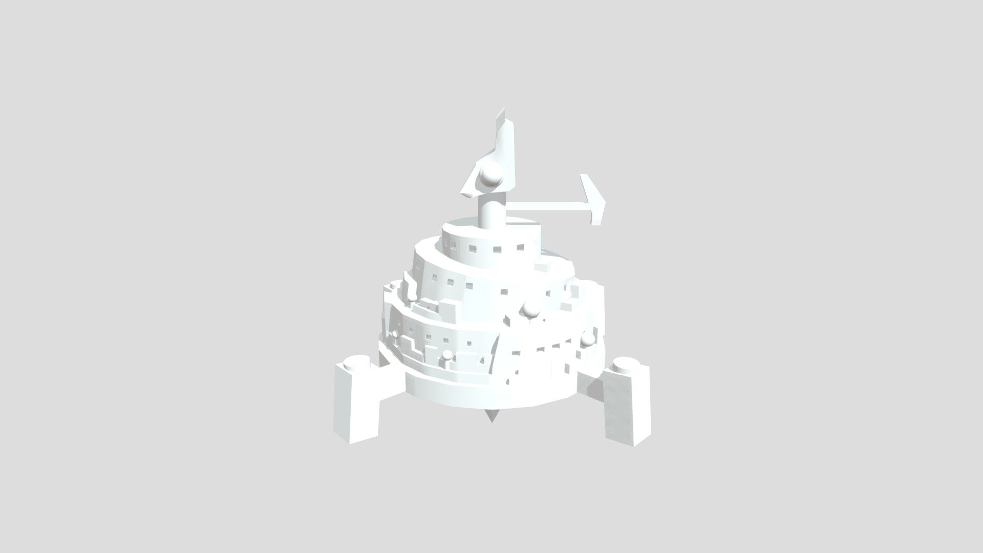 It chose to design the Newtopia Castle from the cartoon Amphibia. It a show I really like and I thought the design of the castle seemed simple in the cylinder shapes of the castle. The castle is also very detailed in the many small buildings on the castle 3d model