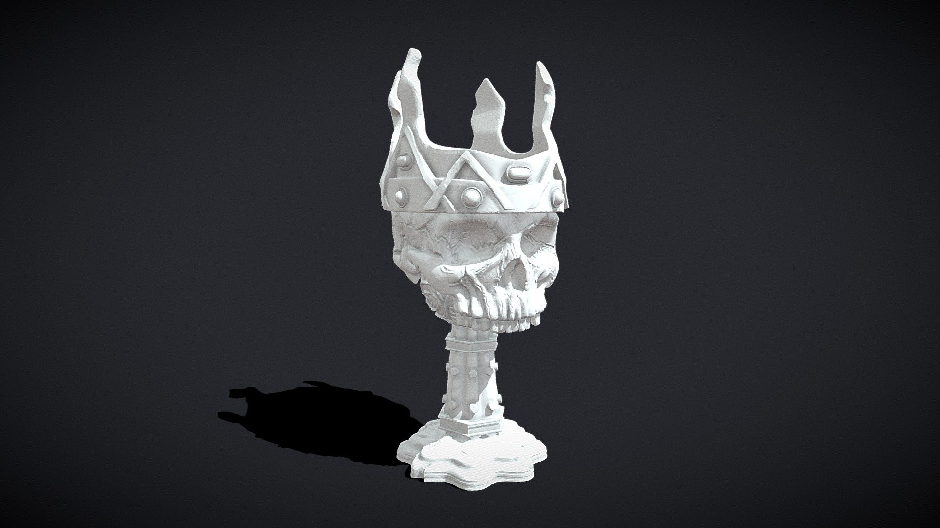 Skull Chalice 3D Print - Skull Chalice 3D Print - Buy Royalty Free 3D model by GetDeadEntertainment 3d model