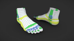 Foot Topology Study anatomy, topology, foot, modeling, 3d, human