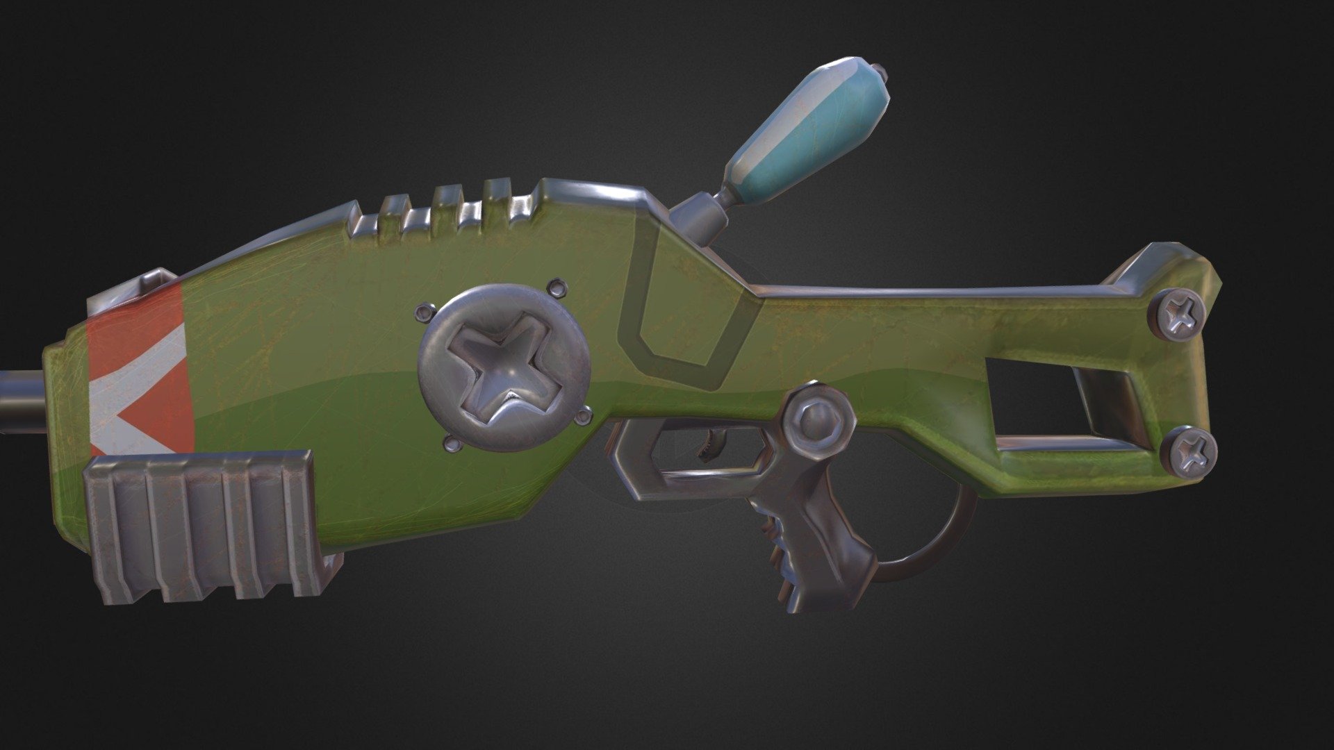 Made in Blender, Textured in Photoshop + NDO2
Original Concept by Matias Hannecke :) - MatHanOne Gun - 3D model by led2012 3d model