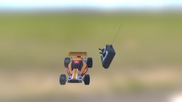 Racing Car Low Poly toy, remote, maya, racing, car