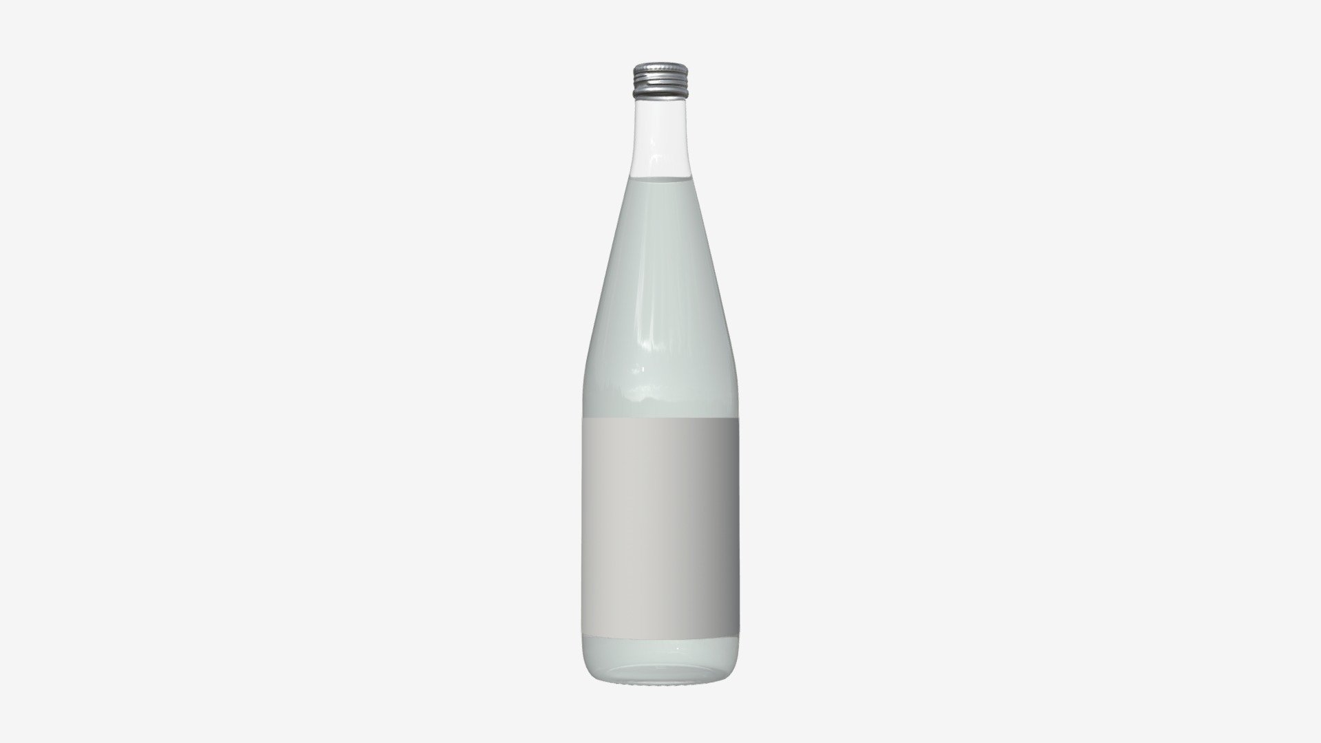 Mineral water in glass bottle - Buy Royalty Free 3D model by HQ3DMOD (@AivisAstics) 3d model