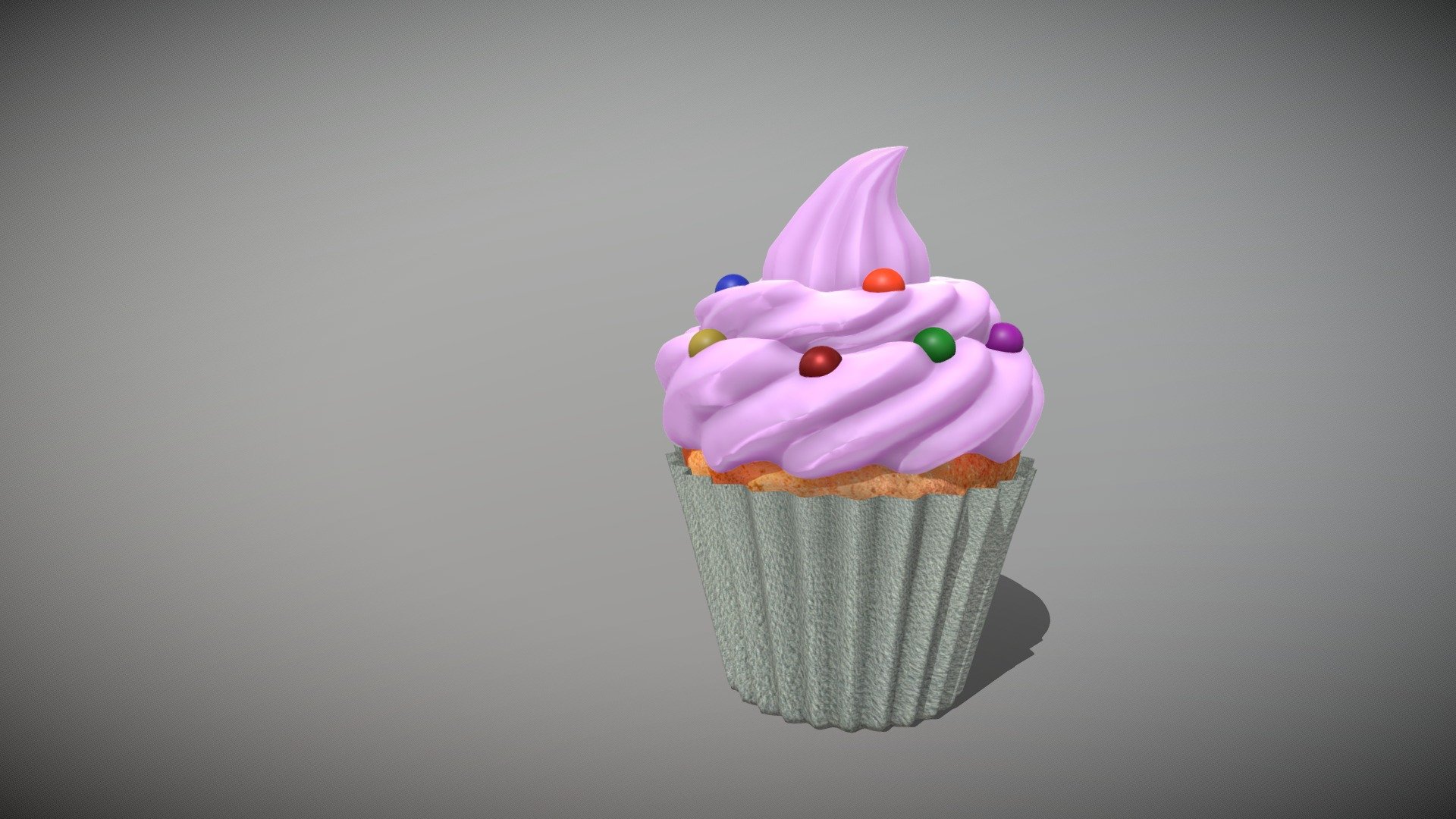 Cupcake mand in blender - Cupcake - 3D model by JoaoMP 3d model