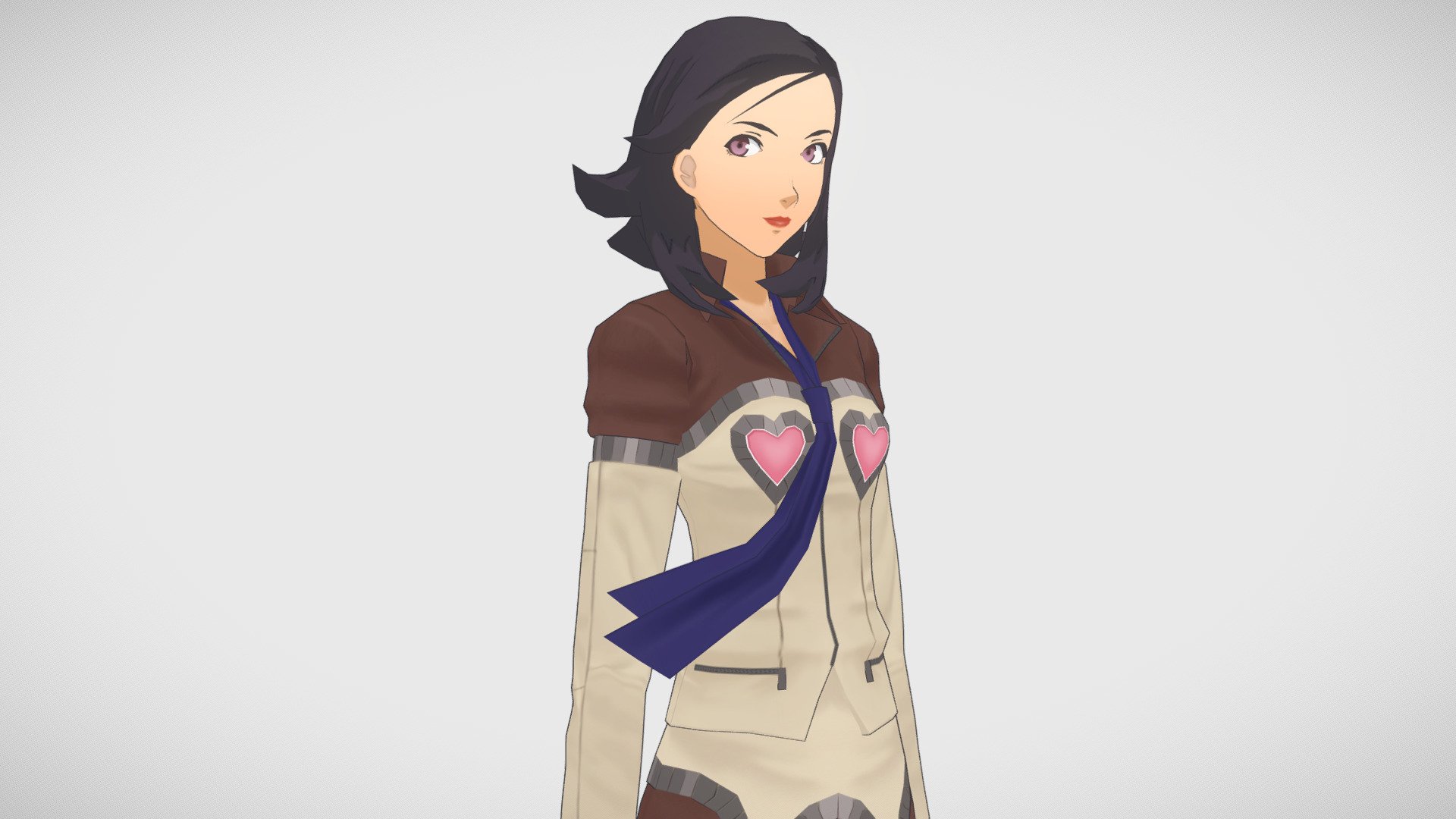 Maya from the Persona 2 games, this is my entry for Retrogasm 2018 3d model