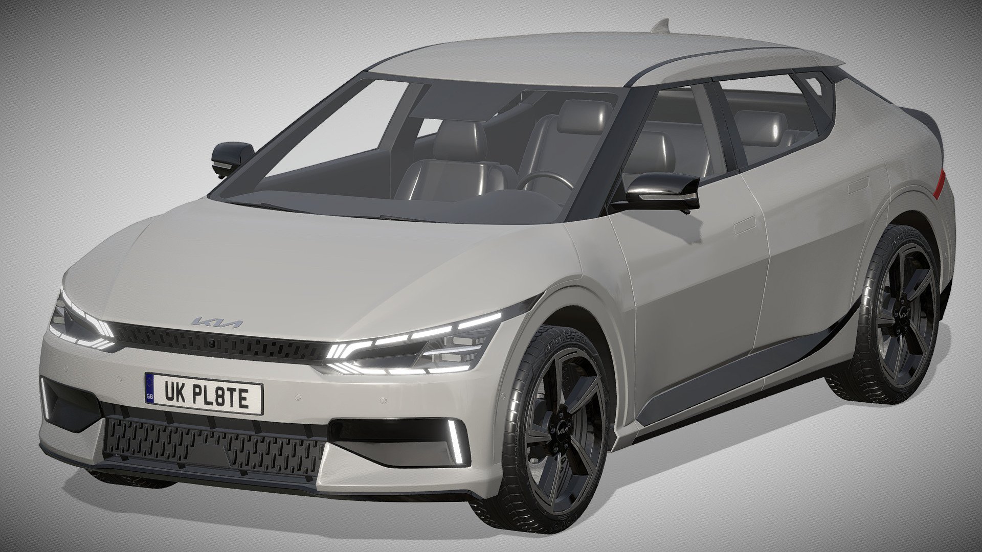 Kia EV6 GT 2022

https://www.kia.com/uk/new-cars/ev6/

Clean geometry Light weight model, yet completely detailed for HI-Res renders. Use for movies, Advertisements or games

Corona render and materials

All textures include in *.rar files

Lighting setup is not included in the file! - Kia EV6 GT 2022 - Buy Royalty Free 3D model by zifir3d 3d model