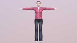 Woman 44 With 52 Animations 32 Morphs